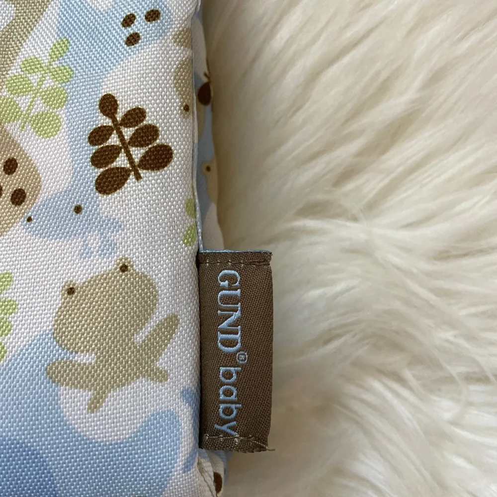 Gund Portable Baby Changing Pad Blue Green Pockets